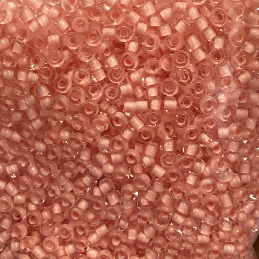 10/0 Peach Clear Czech Seed Bead 42g