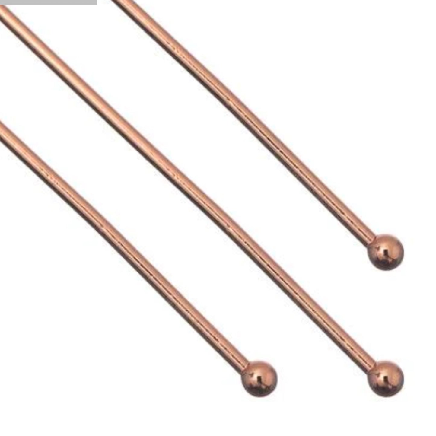 Ball pins Rose Gold 2inch 22 gauge 50/pk