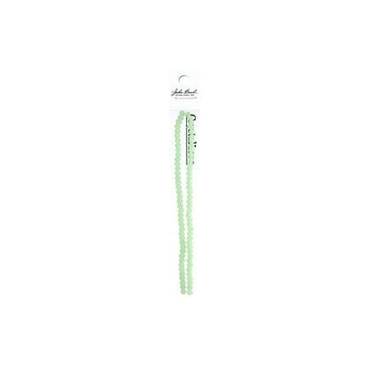Rondelle 2 Strand 7in (apx78pcs) 4x6mm Opaque Light Green