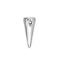 Glass Spike Beads 5x13mm Trans. Crystal/Labrador Fullcoated