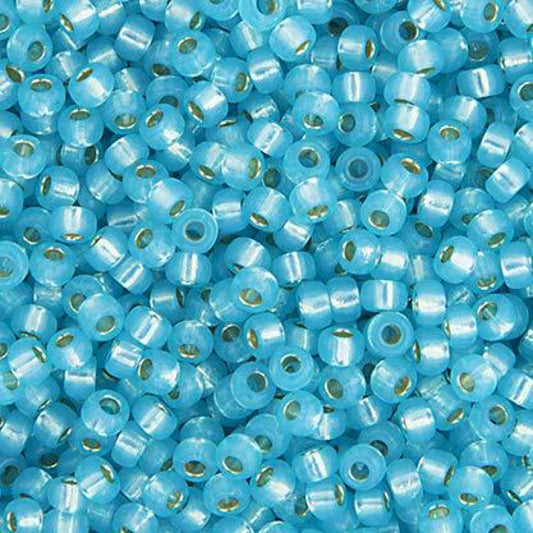 11/0 Aqua S/L Dyed Alabaster APX.22g (0647V)
