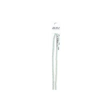 Rondelle 2 Strand 7in (apx78pcs) 4x6mm Opaque White AB