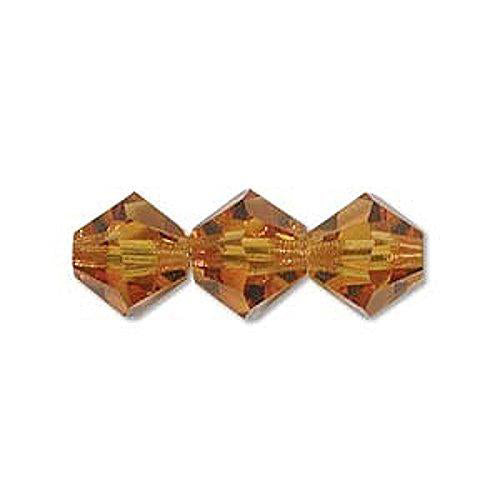 Topaz Preciosa Crystal Bicone Beads