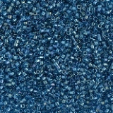 11/0 5.2g Vial Fancy Lined Blue Zircon (2385V)
