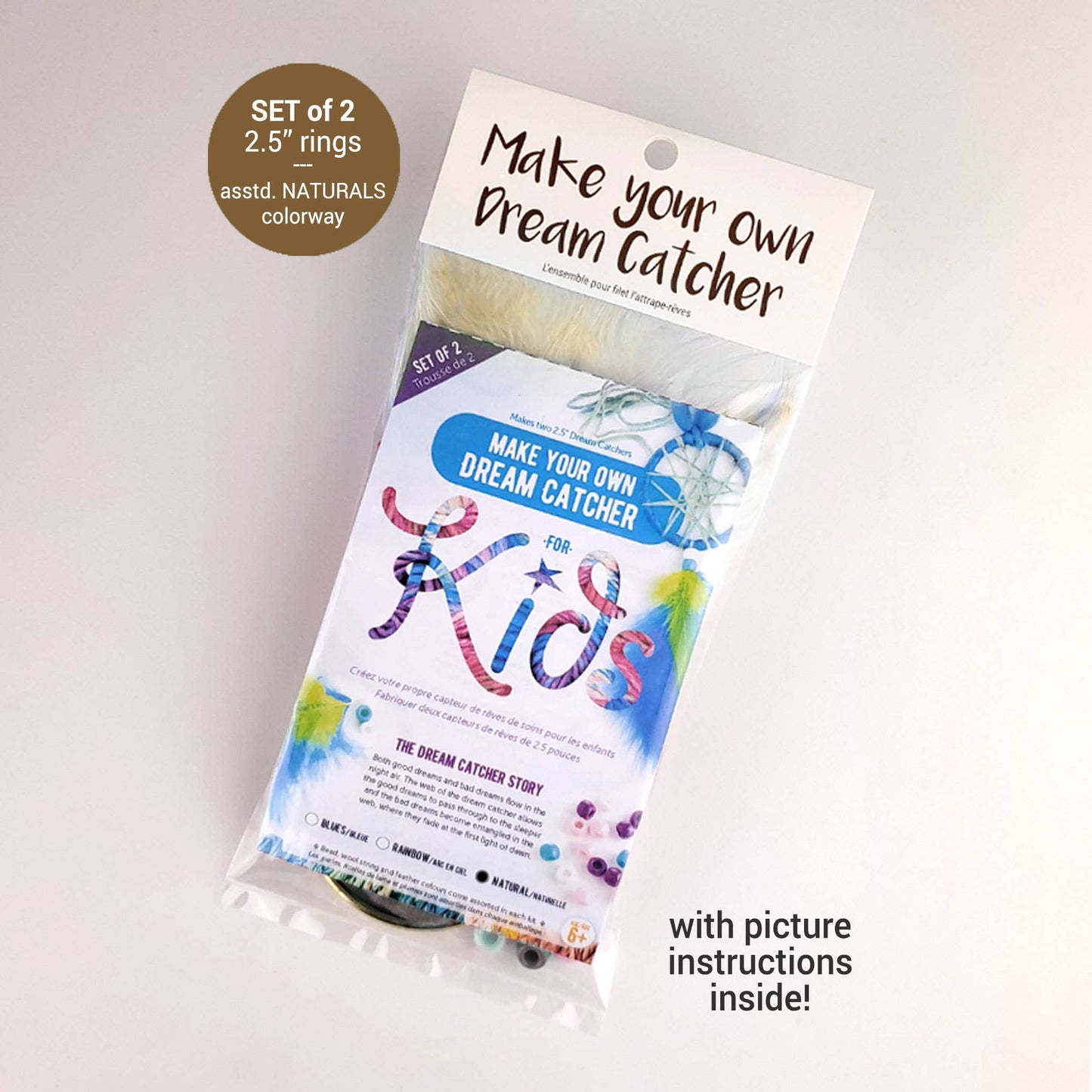 Dream Catcher 2.5" Kids Kit - Naturals