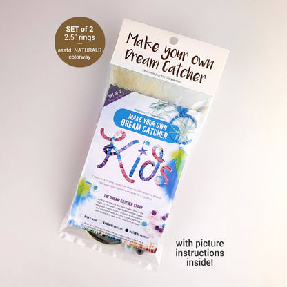 Dream Catcher 2.5" Kids Kit - Naturals