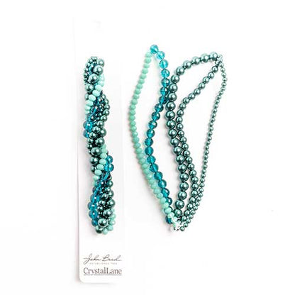 27290100-28 Bead Strands Calla Lily Green