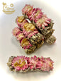 Pink Sunflower with White Sage Bundles