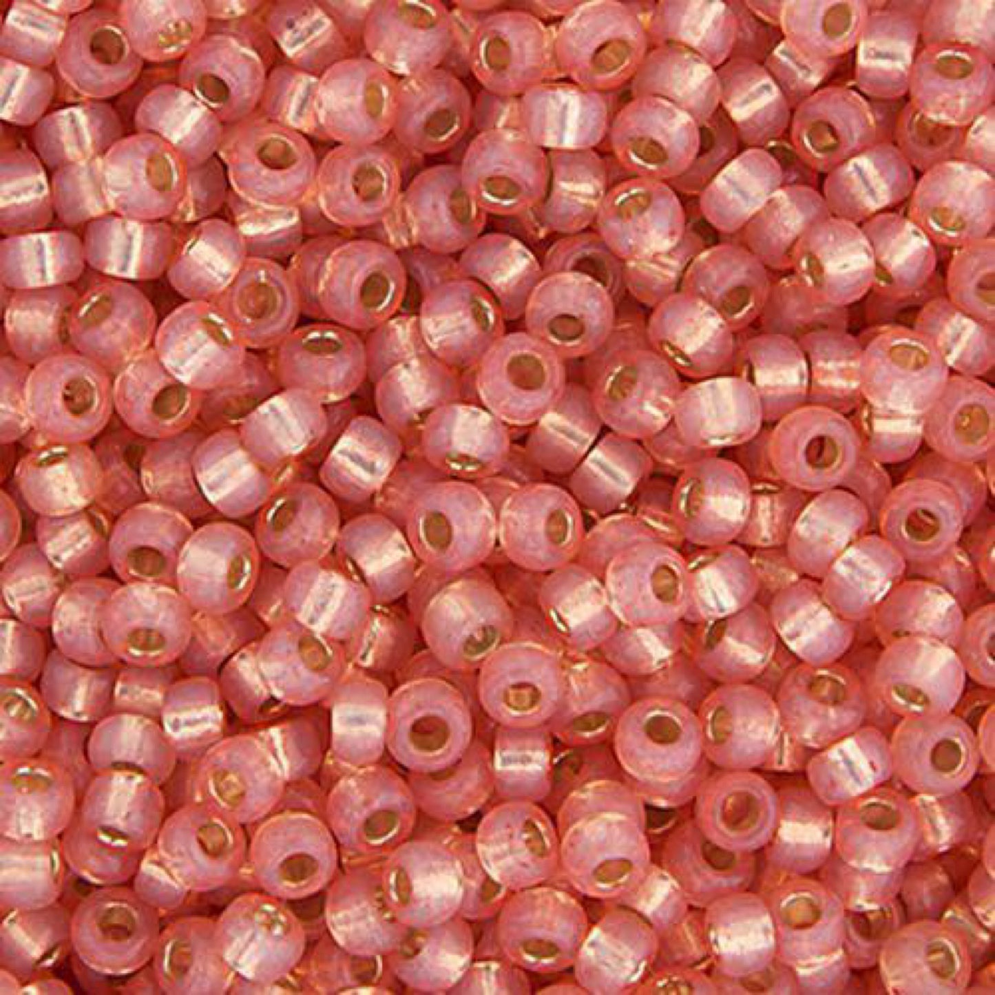 11/0 Salmon S/L dyed alabaster 22g (0642V)