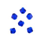 Bicone 2Strand 7in (apx96pcs) 4mm Transparent Dark Sapphire