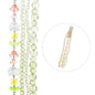 DIY Flower 7in BeadStrand,Tulip7x10mm Flower-6x8mm,Facted Rondelles-3x4,4x6,6x8,8x10mm