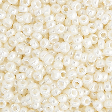 11/0 (22gms) ivory Pearl Ceylon (0591v)