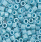 Opaque Light Aqua Luster Miyuki Delica Beads 10/0 (0217v)