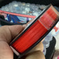 Red wildfire thermally bonded thread