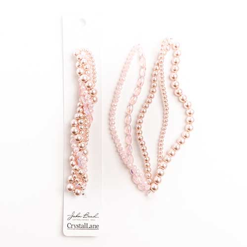 27290100-10 Twisted Bead Strands Peony
