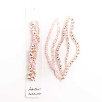 27290100-10 Twisted Bead Strands Peony
