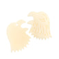 Bone Eagle Head Pendant 2pcs 41x31mm Natural finish work on bone