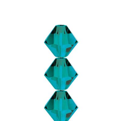 Blue Zircon  6mm 21 beads