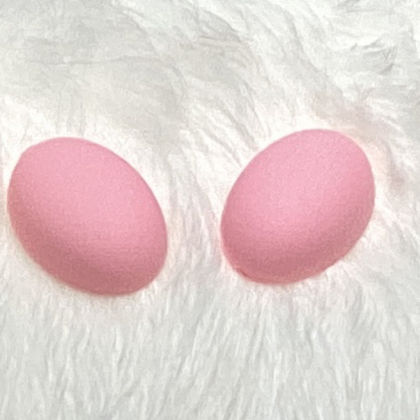 Pink oval pastel cabs 18 mm