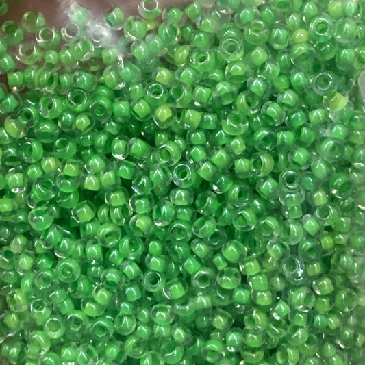 10/0 Green CLR Czech Seed Bead (42g)
