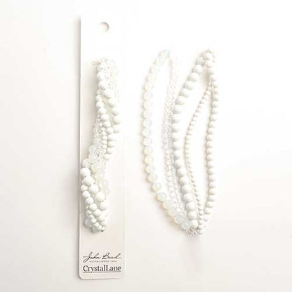 27290100-36 Twisted Bead Strands Queen Anne's Lace