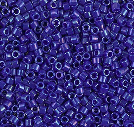 10/0 delica Opaque Royal Blue Ab 7.2g (0165V)