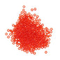 Czech Glass Seed Beads 10/0 Transparent Light Red