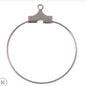 Beadable Hoops 25mm Nickel 10/pk
