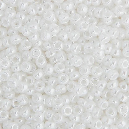 11/0 apx.22g White Pearl Opaque Luster (695SB110-0420V)