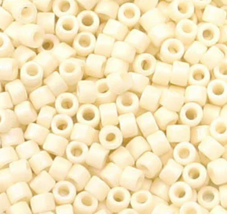 Matte Opaque Cream Ab Miyuki Delica Beads 10/0 (DBM0883-TB)