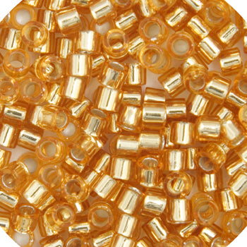 Miyuki 15/0 Delica Seed Beads Rd Silver lined 5.2gms (0042V)