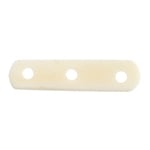 Bone Spacer 3 Hole 25mm White Worked on Bone