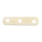 Bone Spacer 3 Hole 25mm White Worked on Bone
