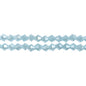 Bicone 2Strand 7in (apx96pcs) 4mm Opaque Blue AB