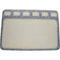The Beadsmith Seed Bead Treasure Mat – 8” x 11” (20.3 x 27.9cm) – Soft Surface, 6 Compartments, Raised Border – Perfect for Working on Seed Bead Projects, Beading