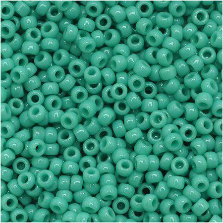11/0  Round Seed Beads  'Opaque Turquoise'