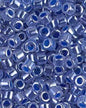 Lined Crystal Medium Blue Luster Miyuki Delica 10/0 (0243V)