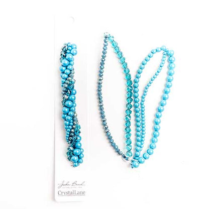 27290100-25 Twisted Bead Strands Bird Bill Dayflower