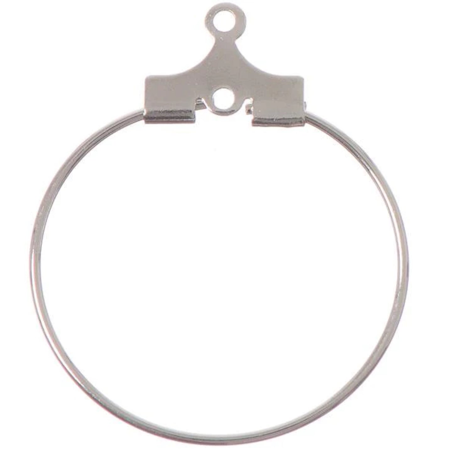 Beadable Hoops 20mm Silver