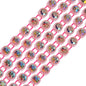 Rhinestone Banding 1yd 1row ss12 Light Pink Casing/ Crystal AB