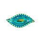 15x30mm Navette pilkki Turquoise Ab