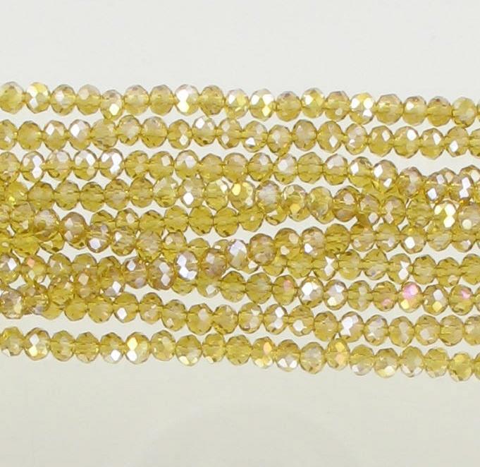 4mm light khaki rondelle