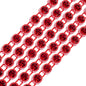 Rhinestone Banding 1yd 1row ss12 Red Casing/ Light Siam
