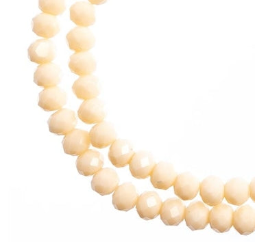 (apx78pcs) 4x6mm Opaque Light Cream
