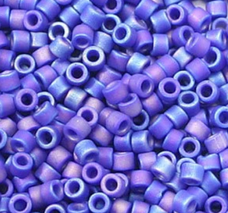 Matte Opaque Dark Blue AB Miyuki Delica 10/0 (0880V)